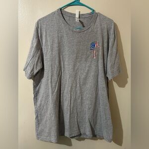 Bella Canvas Kids T-Shirt XL Gray Patriotic Support Our Heroes Casual Unisex Top